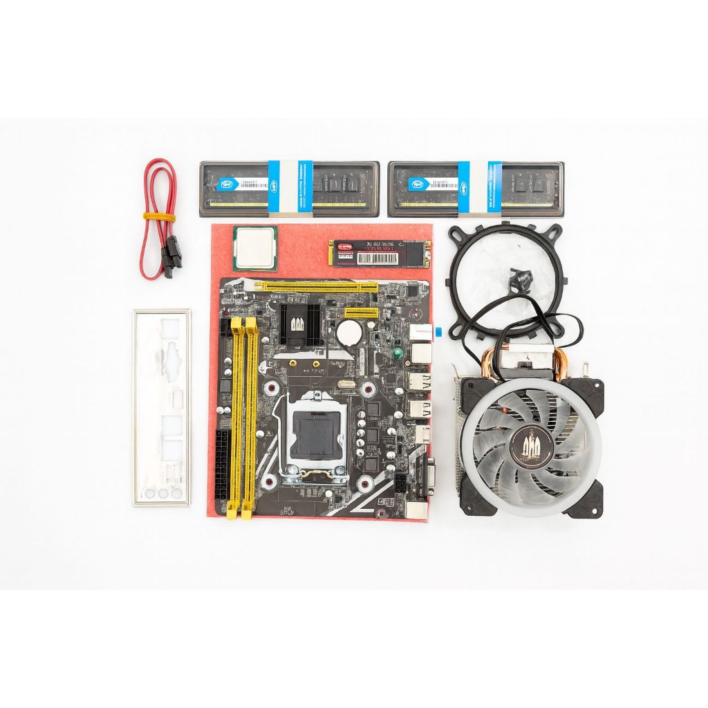 Placa Mãe Completa ou Kits Separados - (H81M),(Processador i3.4160),(Cooler G-VR341),(2x DDR3 8GB),(M2 128GB).