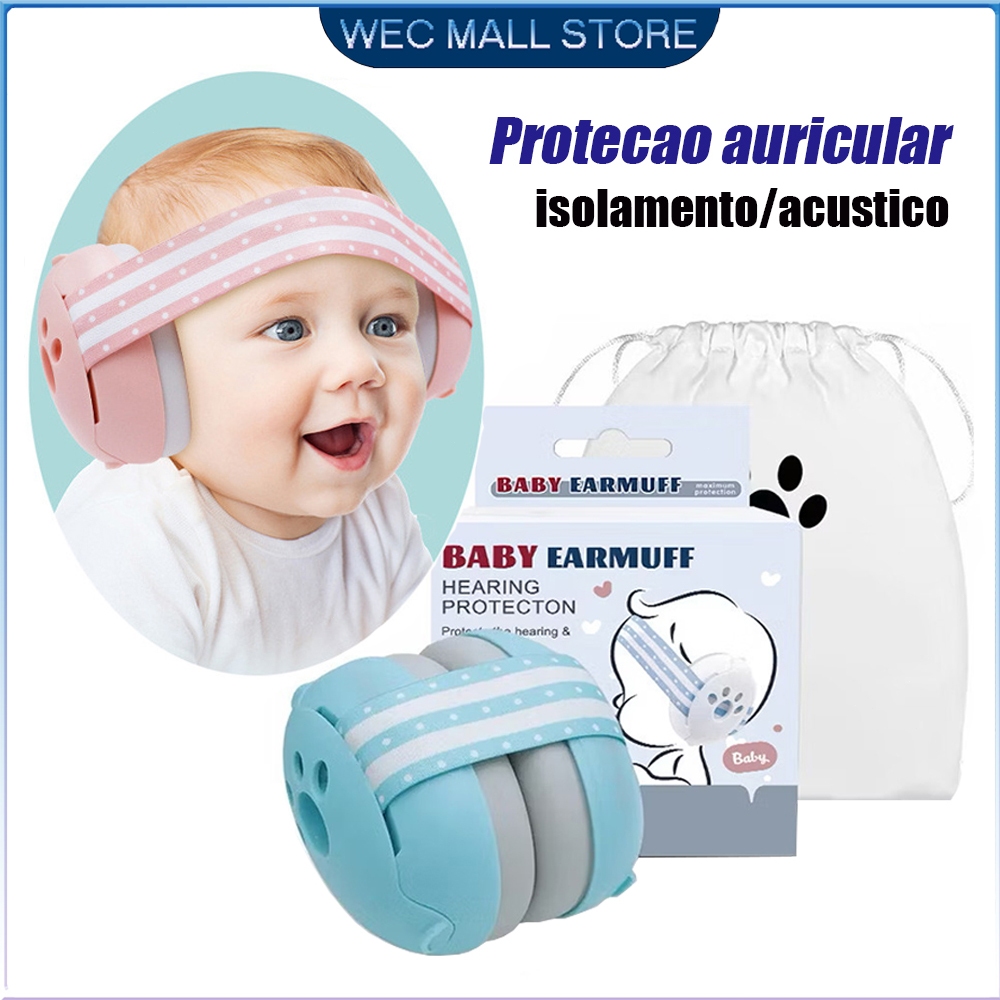 Protetor Abafador Ruído Auditivo Infantil Bebê Autismo | Shopee Brasil