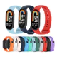 Relógio Xiaomi Mi Band 9 Global C/3 Pulseira + 1 Película Caixa Prata Pulseira Prateado Bisel Prata Desenho Da Pulseira