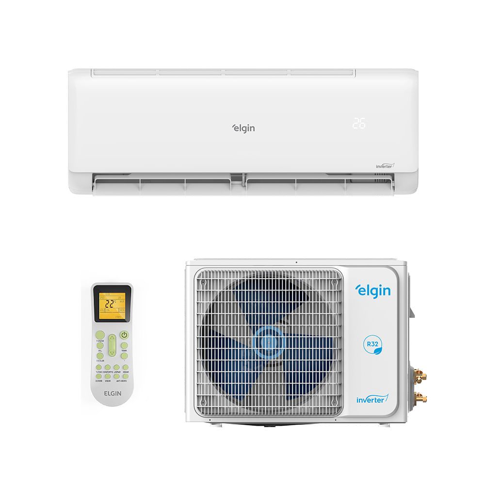 Ar Condicionado Split Hi Wall - Inverter R-32 - Eco Ii - Elgin - 9.000 Btus - Frio - 220v Monofásico