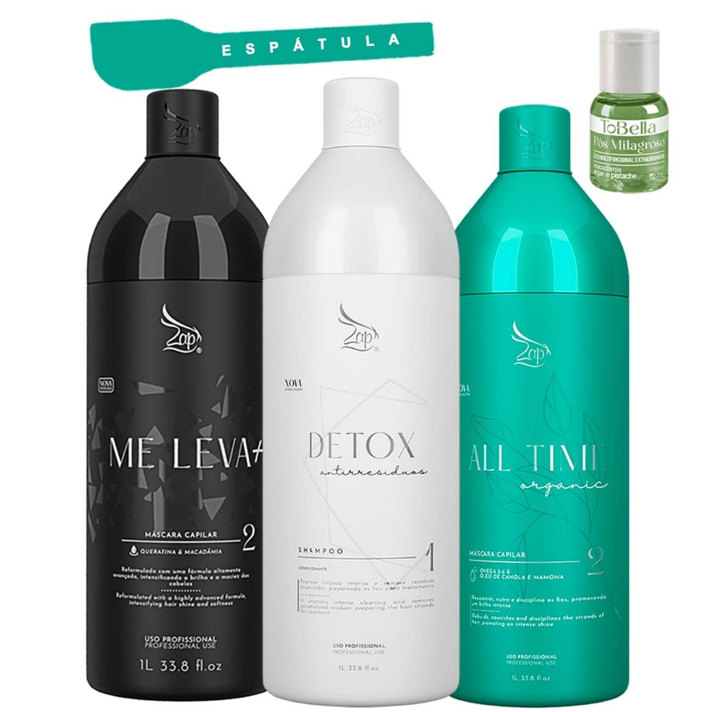 Combo Progressiva Zap Mais Vendidas All Time Organic 1l | Shopee Brasil