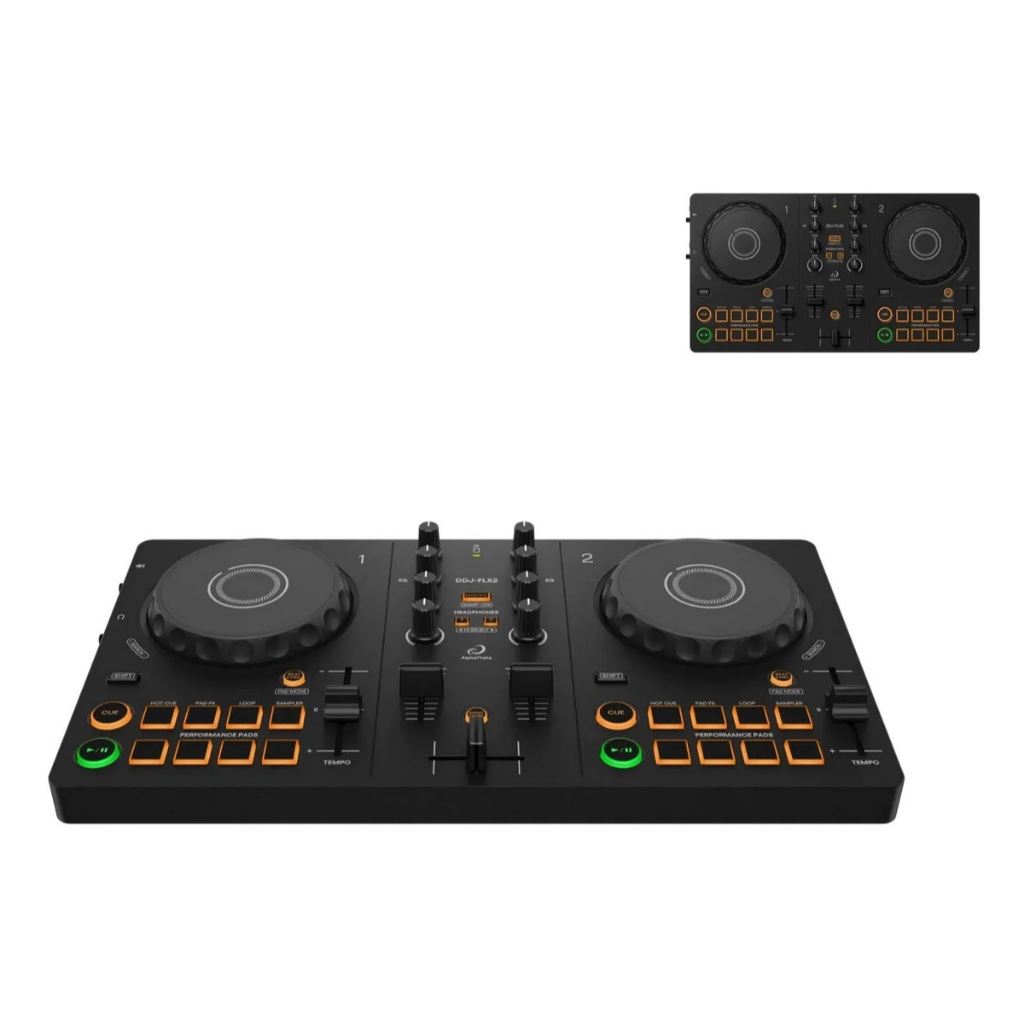Controladora Pioneer Dj Ddj-flx2 Rekordbox Serato Djay Cor Preto