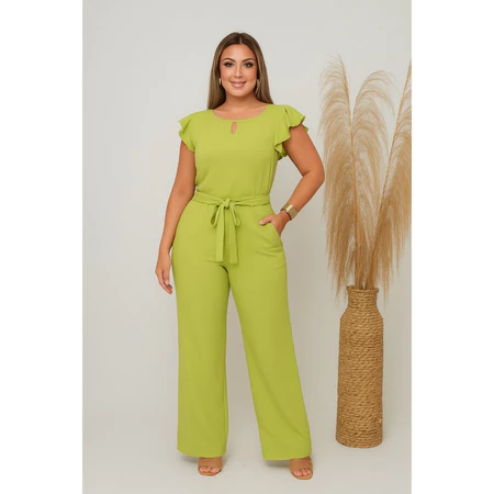 Conjunto social feminino elegante calca pantalona e blusa 