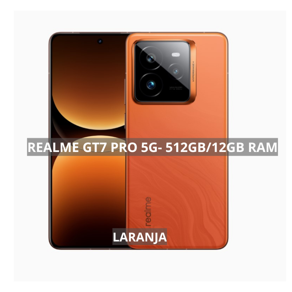 Realme GT7 PRO 5G 512GB Memória 12GB RAM, Processador Snapdragon 8