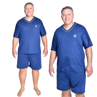 Pijamas Masculino Manga Curta e Short - Leve , Fresco e Estiloso do P ao G3 Plus Size em Oferta na Shopee