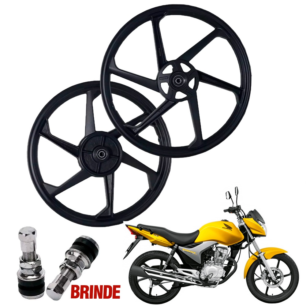 Par Roda Liga Leve Cg Titan 150 2007 A 2013 Freio A Disco Completa ...