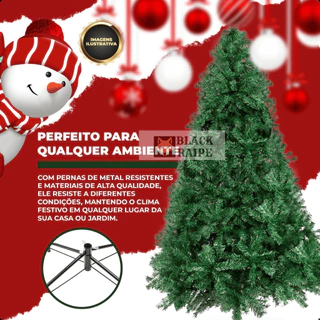 Árvore de natal verde tradicional pinheiro cheia luxuosa canadense modelo PREMIUM