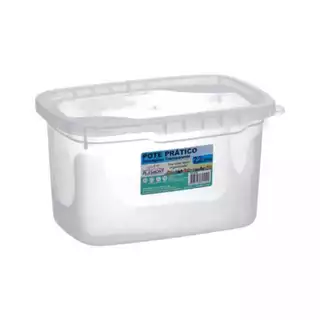 Kit Potes Práticos 2,200 ml Transparente Marmita Alimentos Cozinha