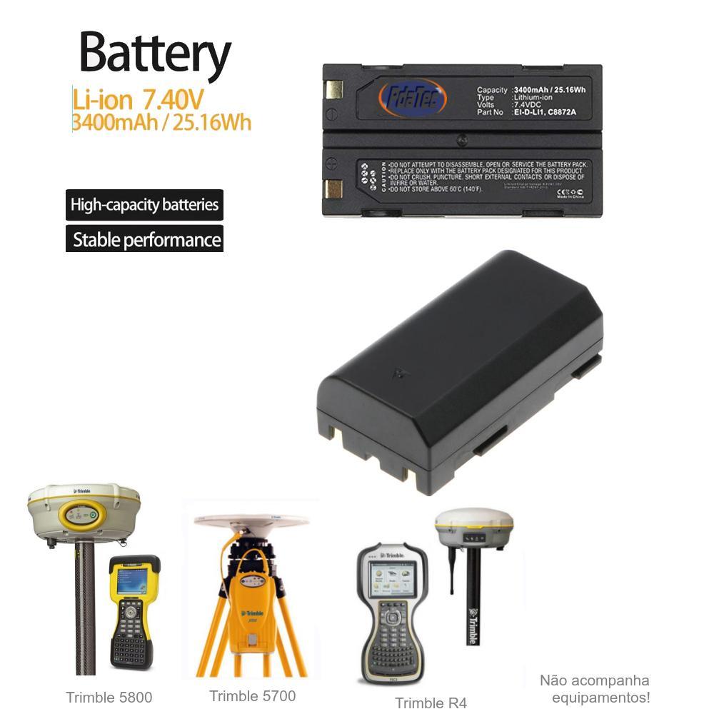 Bateria para GPS Trimble 5700 5800 R4 R6 R7 R8-3400mAh | Shopee Brasil