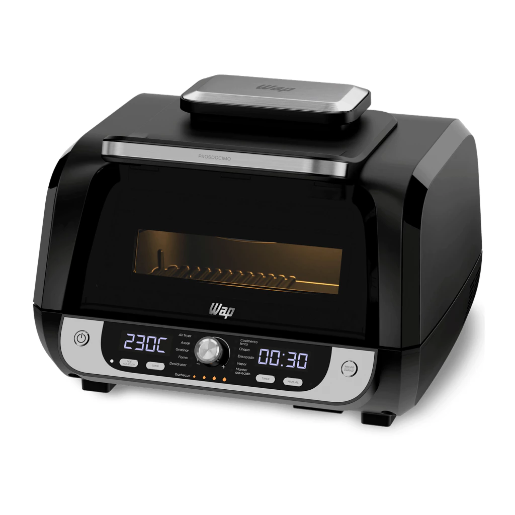Fritadeira Elétrica Air Fryer Wap Barbecue 10l Digital 1800w