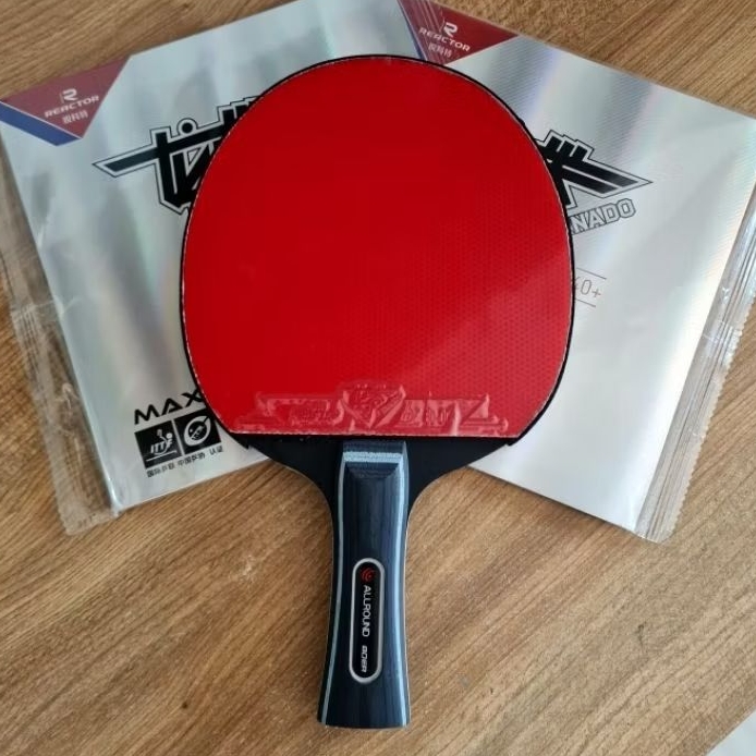 Raquete Profissional Tênis de mesa/ Ping Pong Lion Tornado Preta e Azul ...