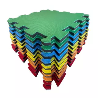 Kit 10 Tatames - EVA Colorido Econômico - 50x50x2 cm. Academia E Esportes em Oferta na Shopee