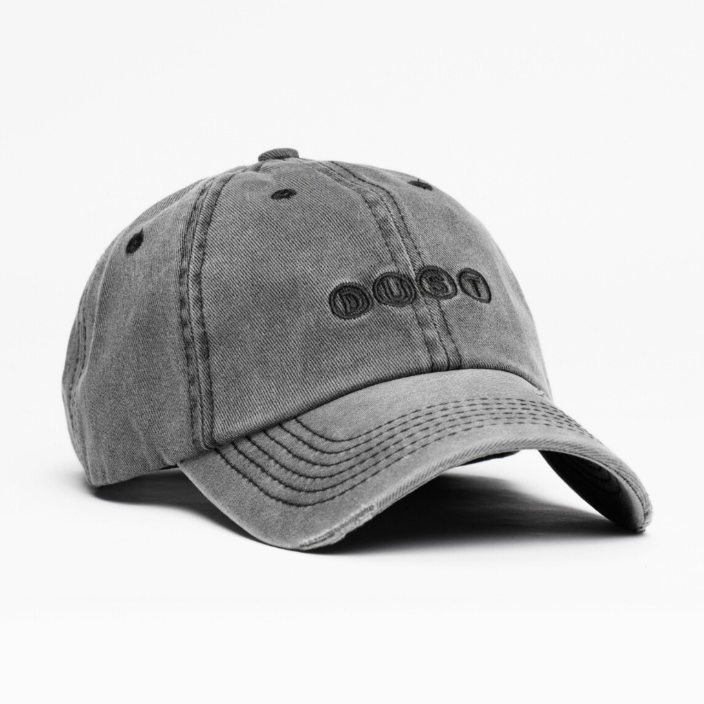 Boné Dad Hat Stone Cinza Dust Company Unissex Aba Curva Strapback