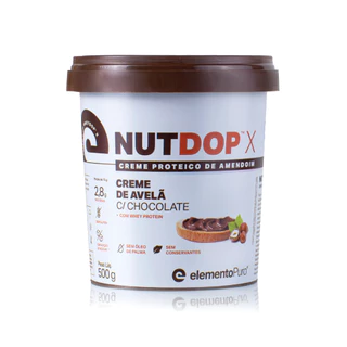 Creme Proteico de Amendoim NUTDOP 500g Feito com Whey Protein WHEYDOP Todos os Sabores