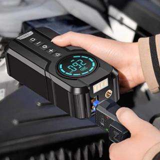 Auxiliar de Partida Multifuncional Bomba de Ar Portátil PowerBank Compressor Inflator Multi Função