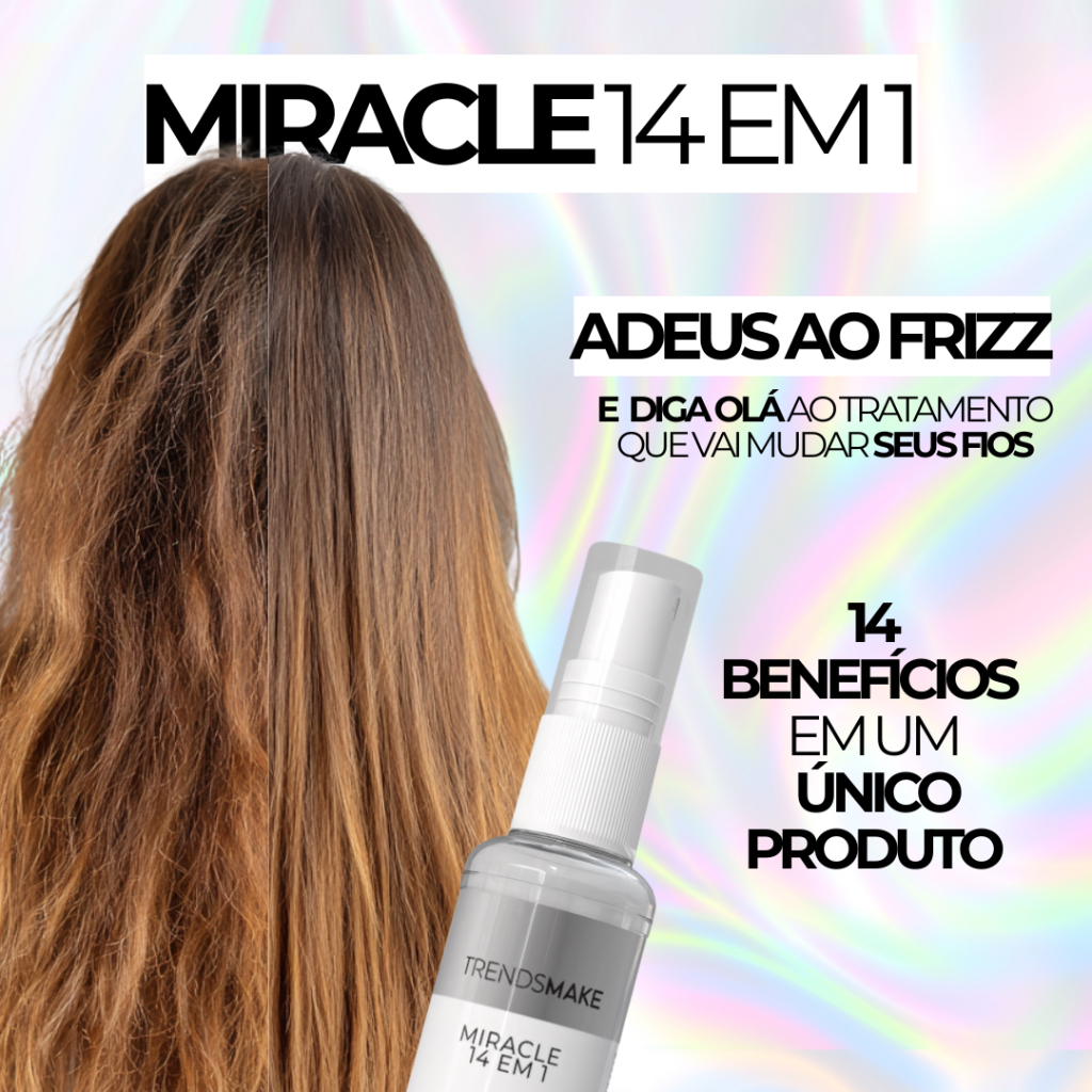 Leave-in Miracle 14 em 1 Trendsmake, blindagem dos fios — foto 5