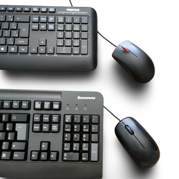 Kit Teclado + Mouse | USB com fio | Diversos modelos | Seminovos