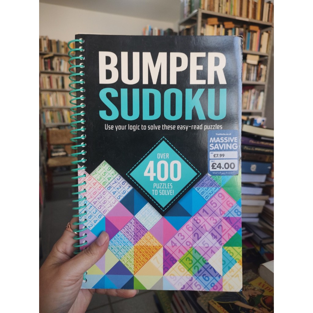 Bumper Sudoku - Over 400 puzzles to solve! Igla Books | Shopee Brasil