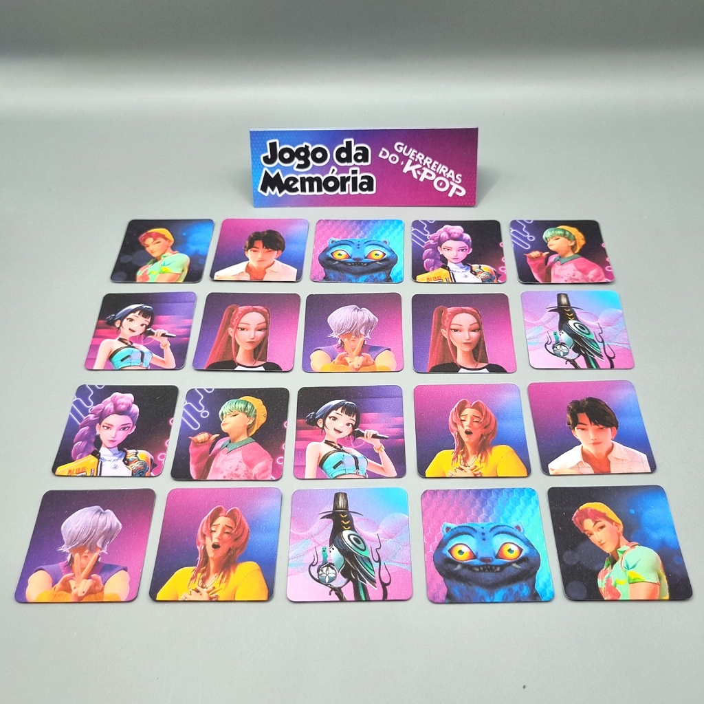 Jogo da Memória Guerreiras do Kpop - Lembrancinha Personalizada ...