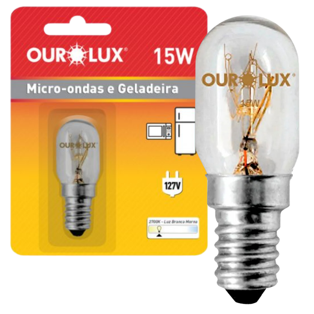 Lâmpada Para Geladeira Electrolux Dc47 15w 127v Branco-quen Branco ...