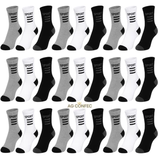 Vários modelos Kit de 24 meia cano alto soquete Cano Curto algodão Masculina Feminina direto da fabrica ENVIO IMEDIATO