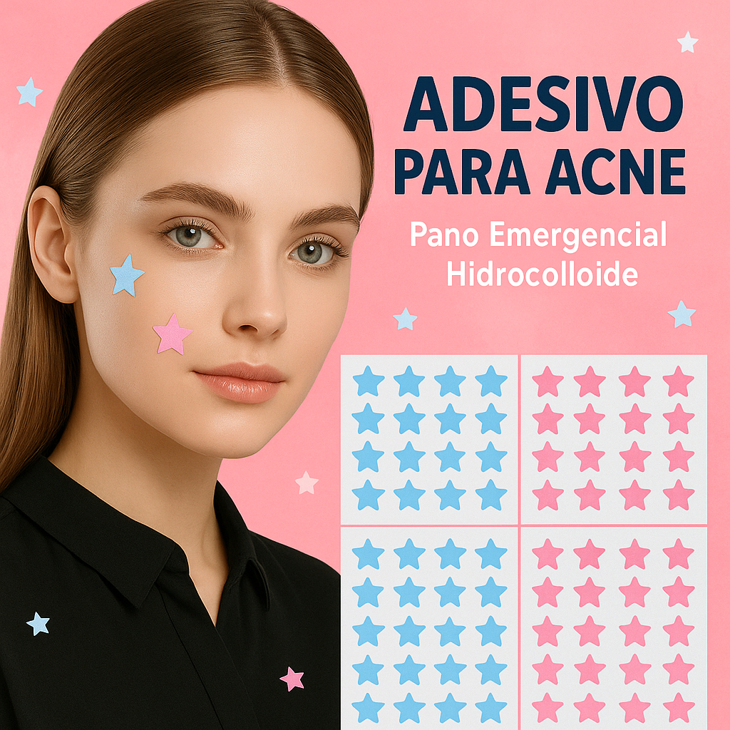 Adesivo para espinha formato estrela 200/240 colorido hiderocoloide ...