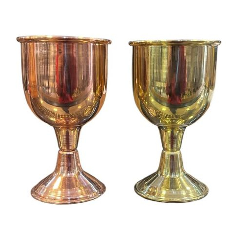 Taça De Cobre Puro Ou Latão 11cm 150ml Cálice Cigano
