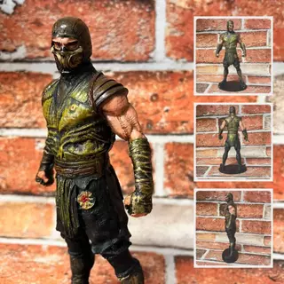 Scorpion Novo Mortal Kombat Boneco Colecionável Resina