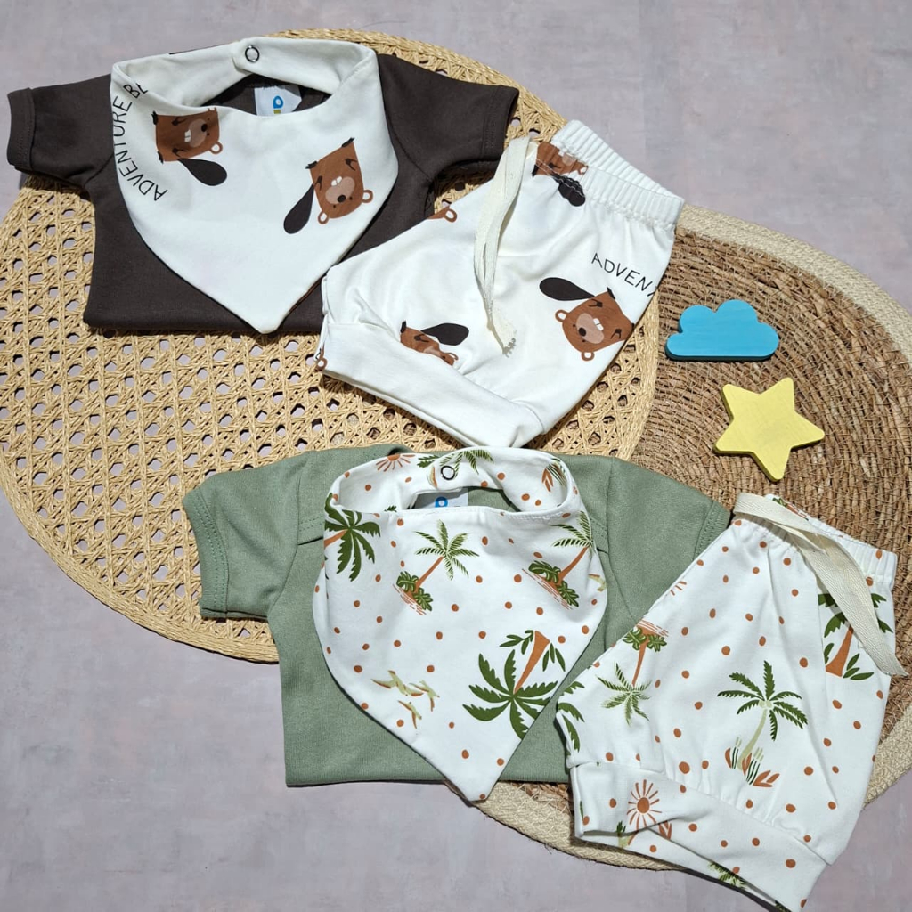 Shopee Marca De Roupa De Bebe Americana Kit Conjuntos Bebe Verão