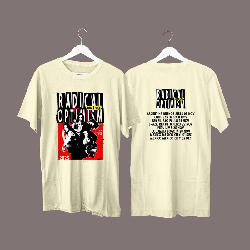 Camiseta Dua Lipa Radical Optimism Turnê 2025 Unissex | Shopee Brasil