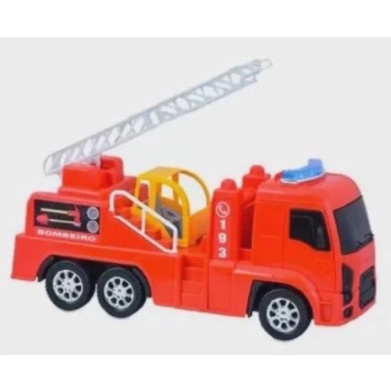 Caminhão de Bombeiros Infantil Diverplas – Brinquedo com Detalhes ...
