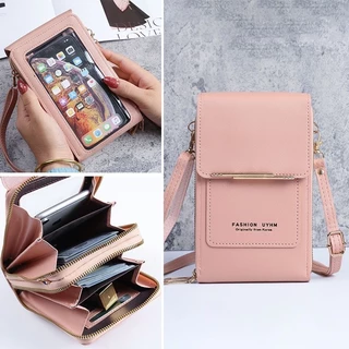 Bolsa Feminina Porta Celular com 2 Divisorias Transversal em Oferta na Shopee