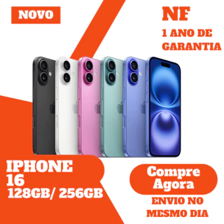 Smartphone Apple iPhone 16 5G 128GB / 256GB Novo Original Garantia Nota Fiscal