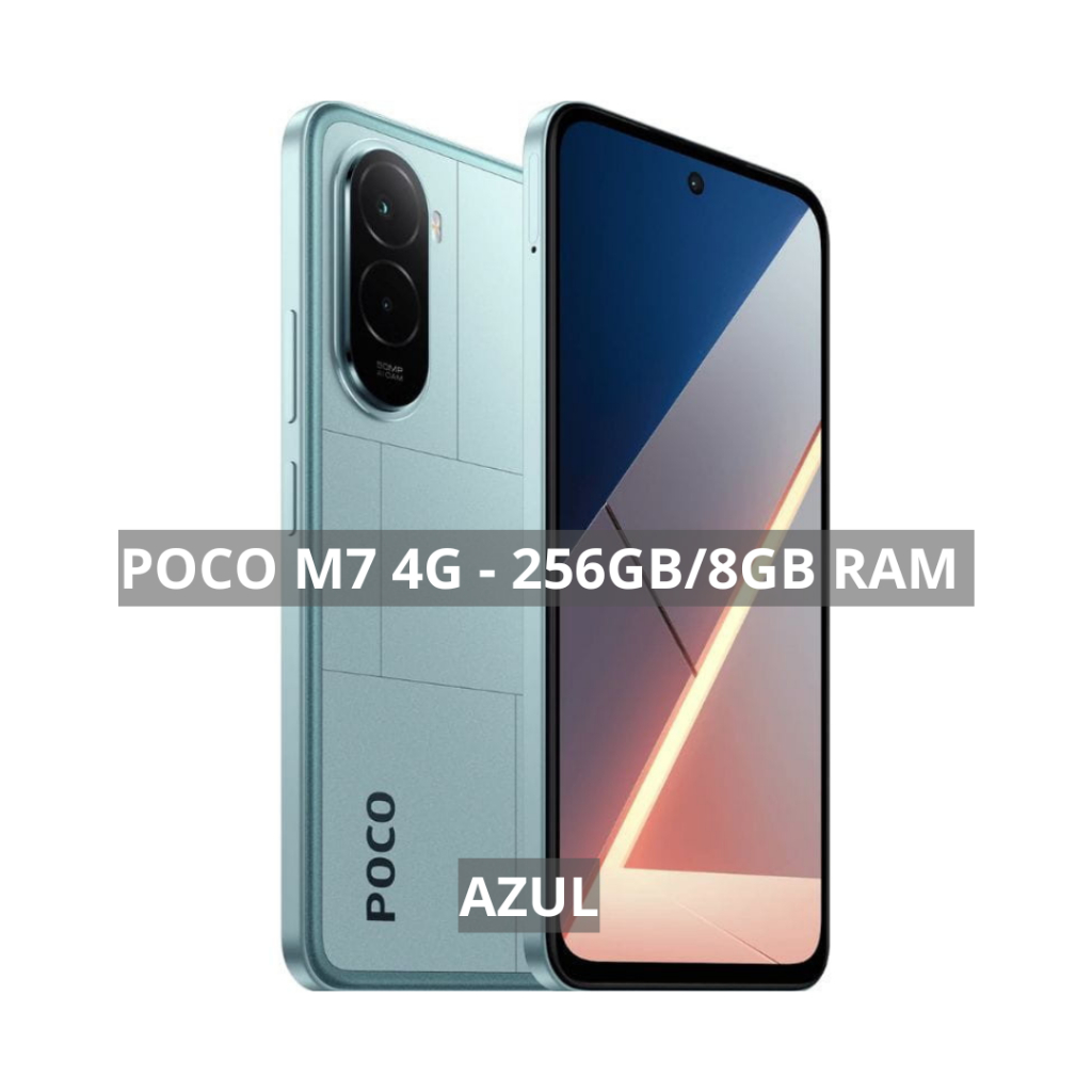 Xiaomi Poco M7 4G, 256GB + 8GB RAM, Processador Snapdragon 685