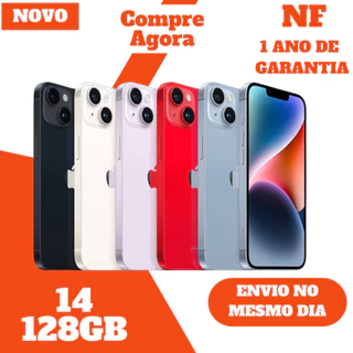 IPhone 14 128GB Original • Lacrado • Envio Imediato • Nota Fiscal