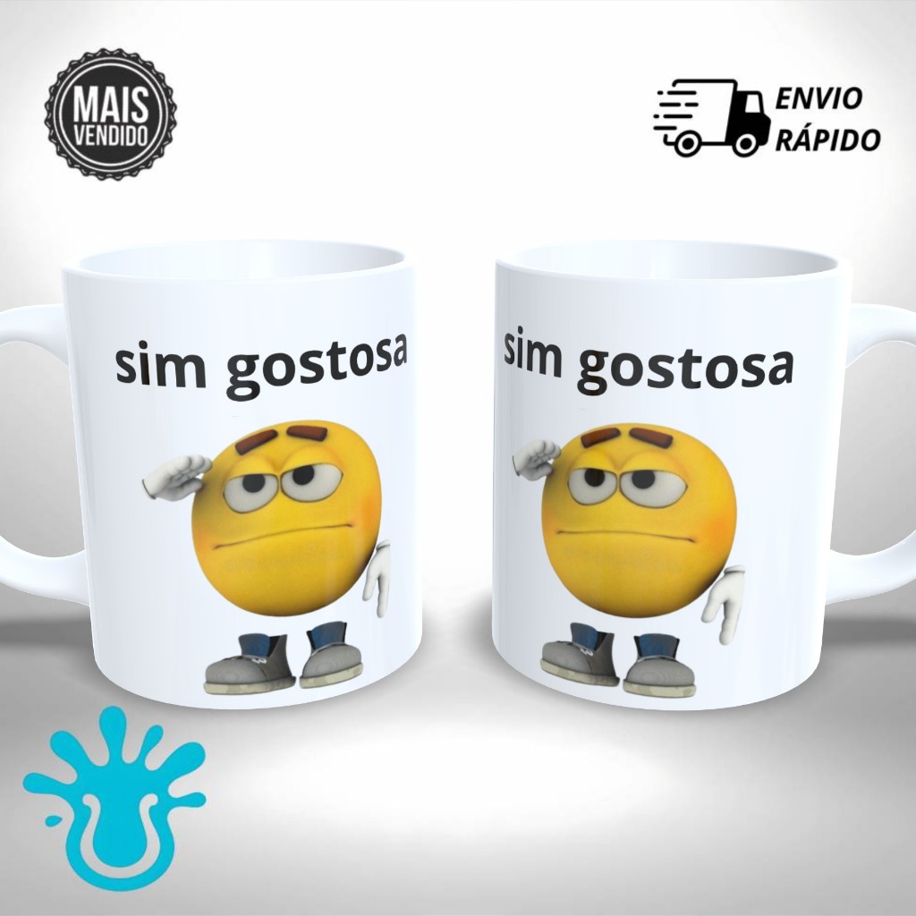 Caneca Personalizada Meme Obediente Sim Gostosa(o) Figurinha Namorados ...