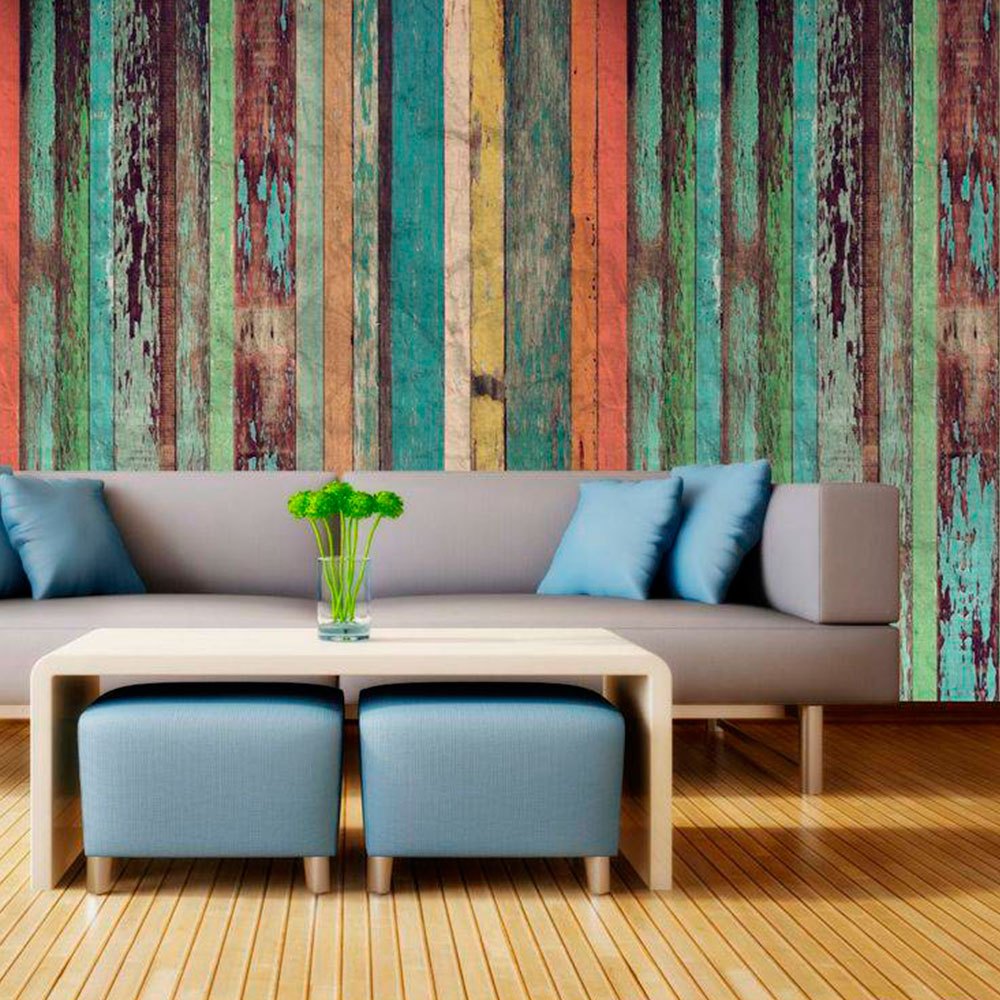 ADESIVO DE PAREDE IMITA MADEIRA COLORIDO ROLO (0,50 X 3) | Shopee Brasil