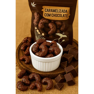 Castanha de Caju Caramelizada com Chocolate Premium