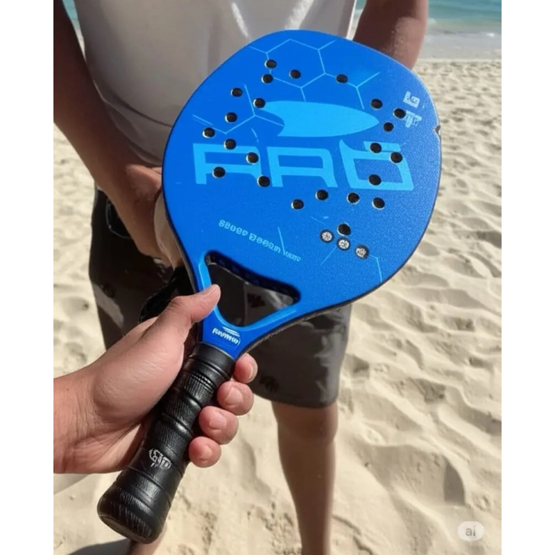 Raquete Beach Tennis Profissional Fibra de Carbono Leve Resistente ...