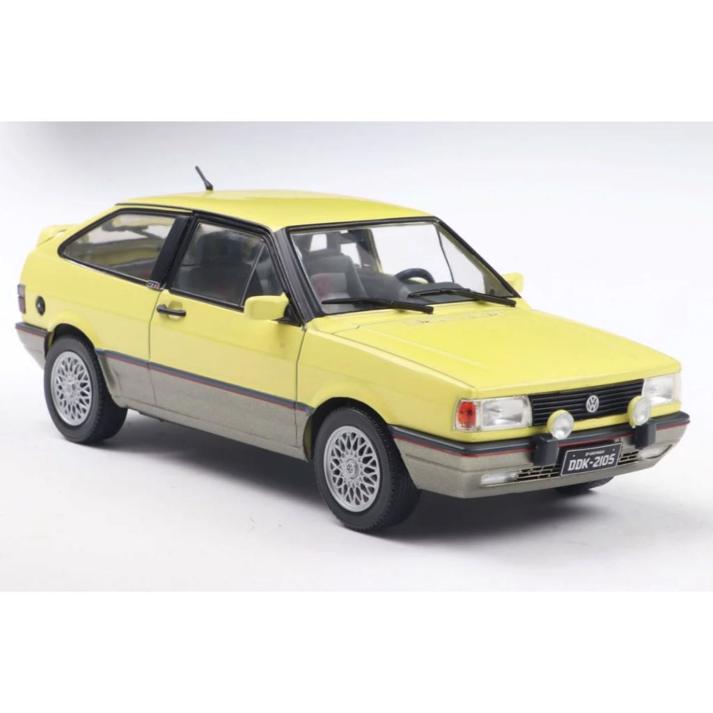 Miniatura Volkswagen Gol Gti Quadrado 1993 Amarelo 1:24 | Shopee Brasil