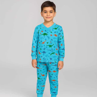 Pijama Manga Longa e Calça Malha Menino Dia Frio