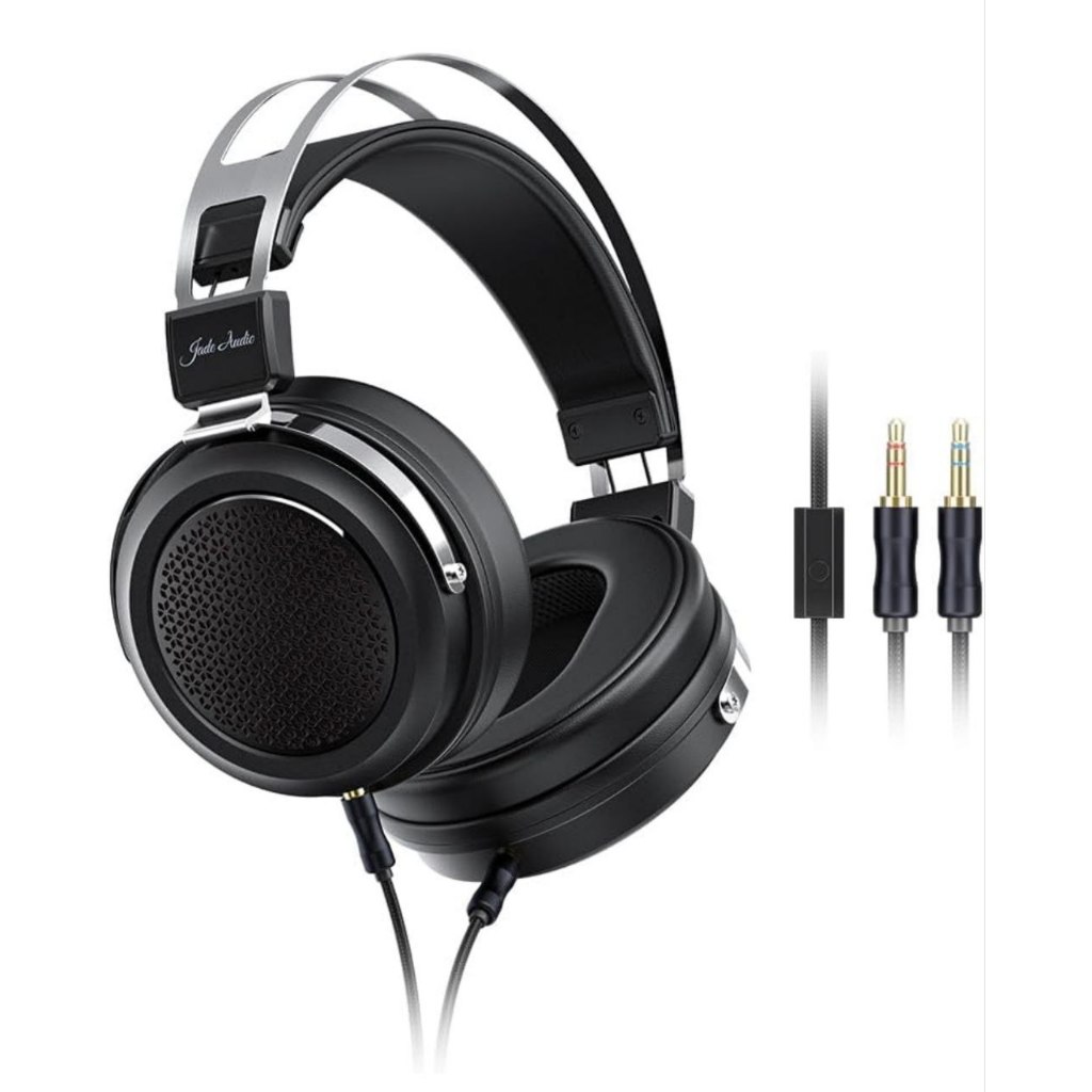 FiiO JT1 Professional Studio Headphones for Recording Gaming Headset with Microphone, 50mm Diaphragms, Hi-Res Music Stud