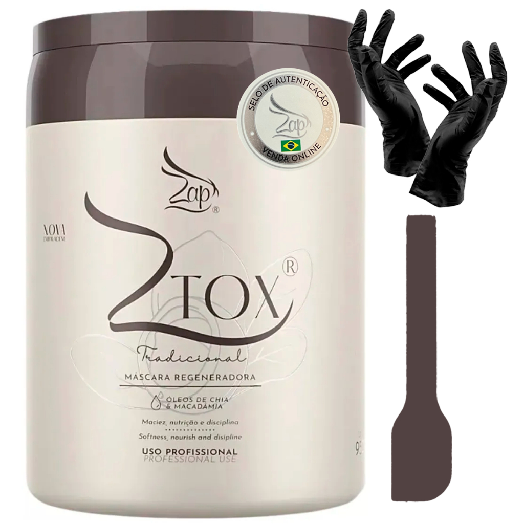 Zap Ztox Tradicional Máscara Regeneradora 950g 400g | Shopee Brasil