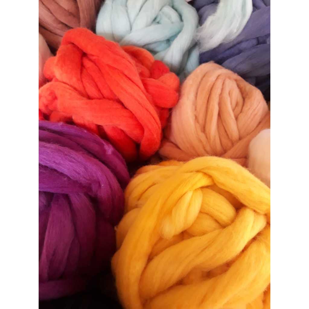 Lã para Feltragem Colorida Corriedale - 50 gramas | Shopee Brasil