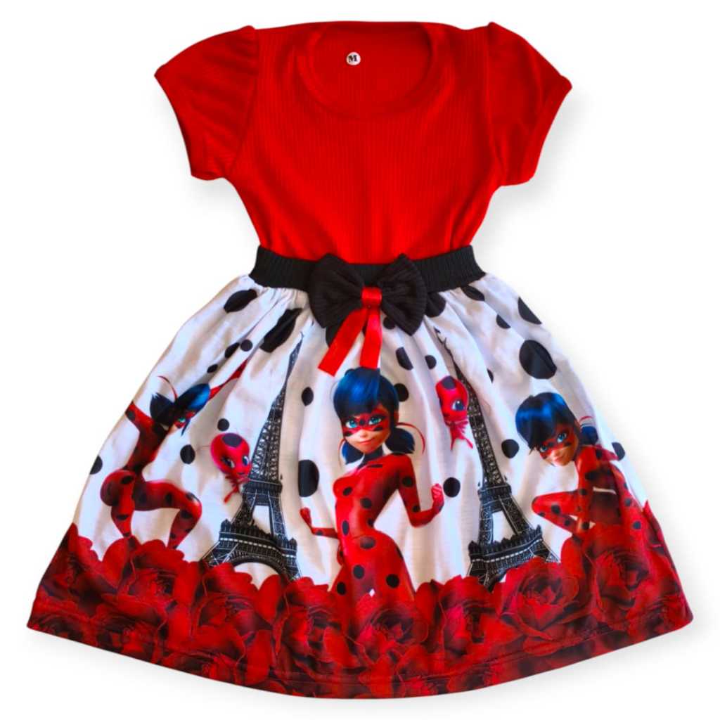 Miraculous Vestido Da Ladybug De AniversÁrio Vestido Temático