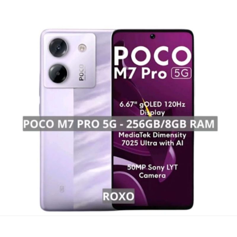 Poco M7 pro 5g 256 GB 8 GB de Ram Global lançamento com NFC cor