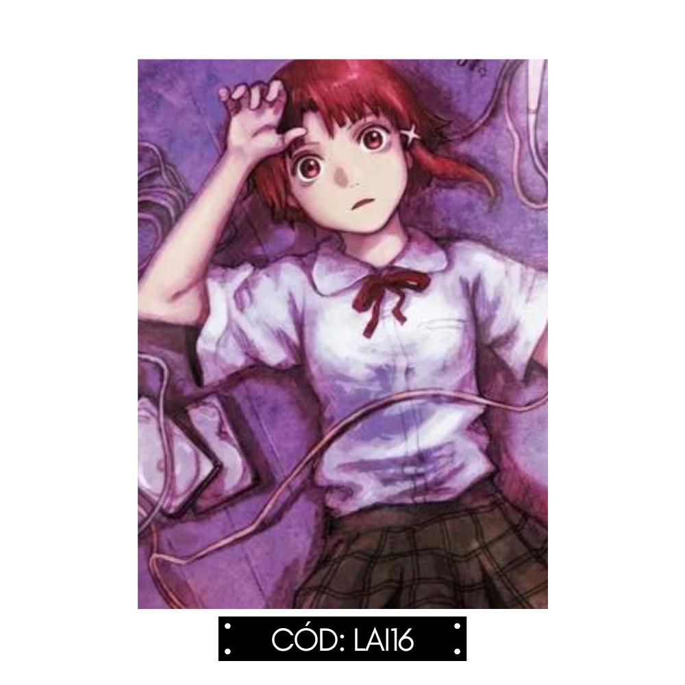 Serial Experiments Lain - Quadro Decorativo Sem Moldura