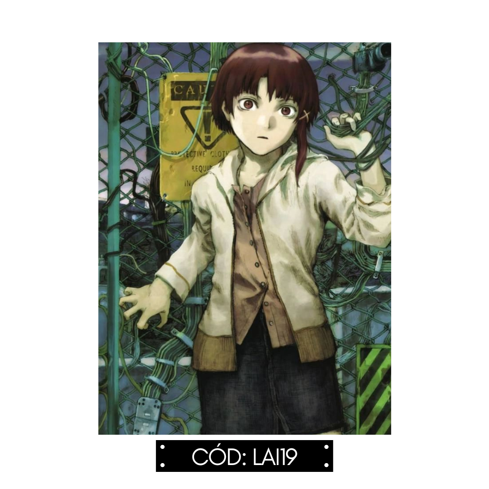 Serial Experiments Lain - Quadro Decorativo Sem Moldura