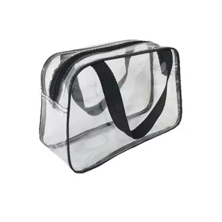 Bolsa Transparente Necessaire PVC Organizadora Para Trabalho Faculdade Estagio Hospital Maquiagem Higiene Pessoal em Oferta na Shopee