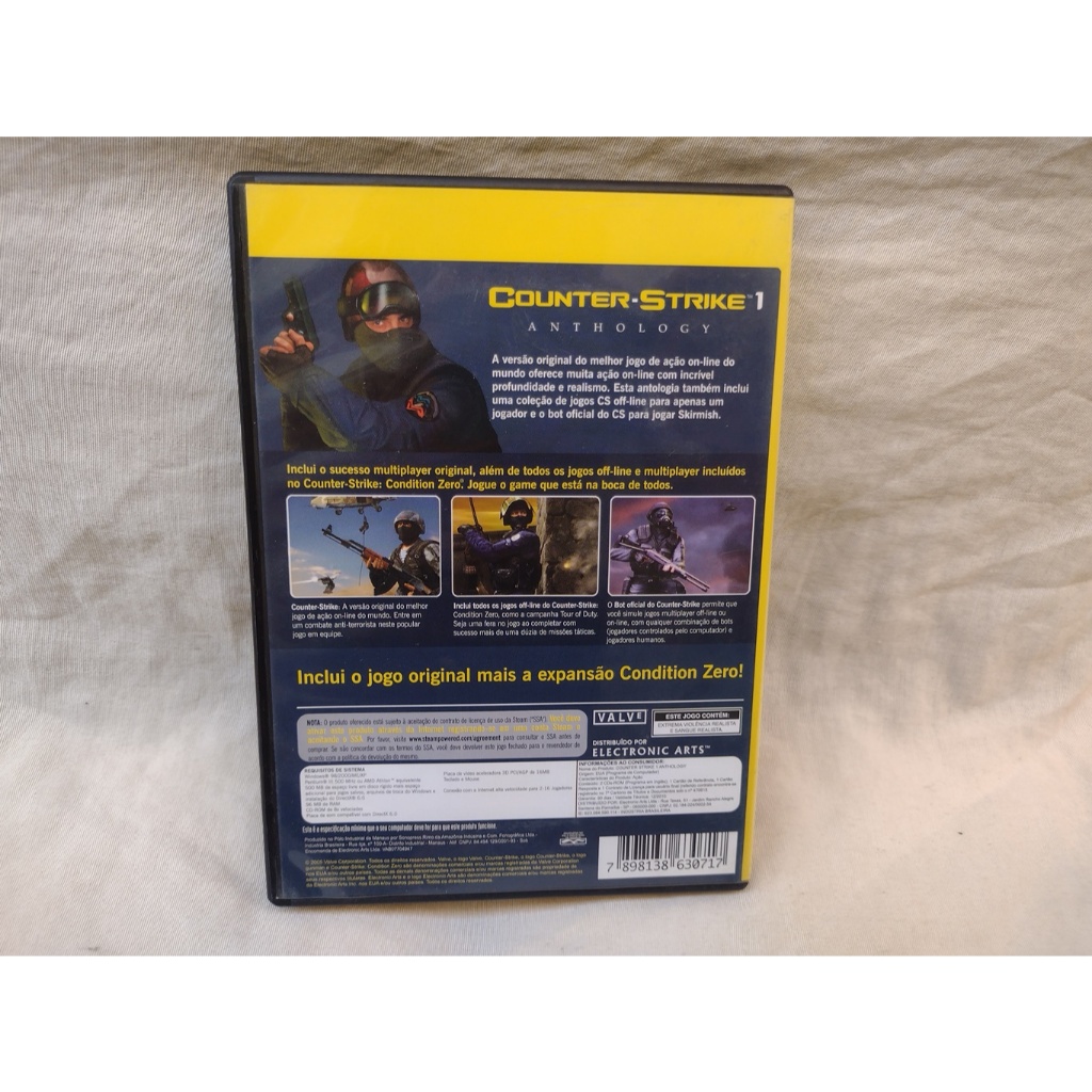 Counter Strike 1 Anthology - Jogo Original Para Pc | Shopee Brasil
